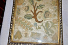 Antique Silkwork Applique Needlepoint  Picture 15 5 x11 