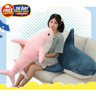 30 Inch Giant Shark Stuffed Animal Pillow  Soft Shark Toys Big Shark Plush Pillo
