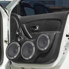 2pcs 3  Titanium Tone Car Audio Speaker Cover Mesh Subwoofer Grill Horn Guard