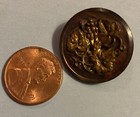 Antique Button Lot 4 Large Perfume Mixed Metal Brass Steel Abalone 30mm 1 25 