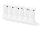 Nike Sx6910-100 6-pack Kids Cushioned Crew Socks Yth 5y-7y  white 