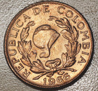 1966 Colombia 5 Centavos Unc 