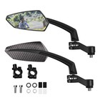 1 Pair Handlebar Mirrors Bike Biking Mirror Handlebar Mount Rotatable Rear View