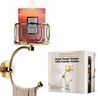 Hand Towel Holder For Bathroom Wall  Towel Hook With Candle Holder For