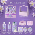 Home Spa Gift Basket For Women  Lavender Jasmine Bath   Body Care Kit   Bath And