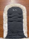 Silver Cross Luxury Footmuff Cosytoes Sleeping Bag Pewter With Cream Fur