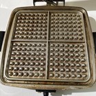 Sunbeam Radiant Control Waffle Baker Grill Model Cg-1 Chrome Clean Tested Works 