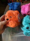 Vtg Puffkins Rainbow Bears Set Of 6 Teal  Blue  Yellow  Orange  Pink  Purple Nwt