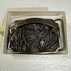 Vintage 1987 Forest Fire Campaign Belt Buckle Western Heritage Co Boxed  1245