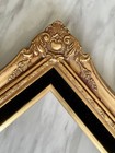Vintage Ornate Baroque Style Gilded Wood Frame 8    X 10    Opening