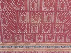 Vintage Sumatra Indonesian Textile Fabric Ceremonial Tampan Framed Wall Art