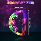 24 Pack Led Light Up Tambourines Handheld Musical Glow Party Supplies