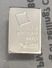 1 Gram Platinum Bar - Valcambi- 999 5 Fine 