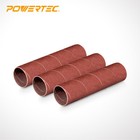 Powertec 4 5  Long 120 Grit Sanding Sleeves 1  Dia  - 3pcs  11212 