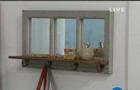 Emryn House Wooden Wall Shelf With Mirrors 27  X 9  Vintage Look