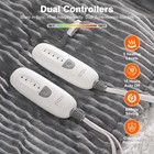 Electric Blanket King Size  Electric Heated Blanket With Dual Controls  5 Hea   