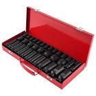 35pc 1 2   Deep Impact Socket Set Drive 8-32mm 6 Point Metric Garage Tool New