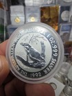 The Australian Kookaburra 1992 1oz 999 Silver Proof Coin Australia In Capsule