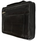Black Genuine Leather Bible Organizer Book Cover Large Carrying 11 25  Case