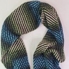 Cm Wool Cashmere Blend Scarf Made In Inner Mongolia Green Black White