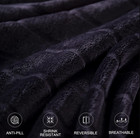 Plush Throw Blanket Warm Cozy Soft Fuzzy 50x60 - Black
