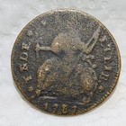 1787   Connecticut Colonial Copper Cent   Vg-f