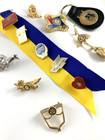 Rotary International Items   Lot Of 15   Key Chain   Pins   New Old Stock