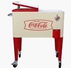 Coca-cola Cooler 60qt Ice Chest   Lid  Drain   Coke Bottle Opener