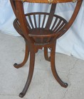 Unusual Antique Oak Small Table In The Shape Of A Musical Snare Drum