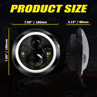 For Harley-davidson Road King Flhr 7  Led Headlight Halo   4 5  Passing Lights