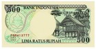 Indonesia 500 Rupiah 1992 P-128a Orangutan  Native Hut Uncirculated Unc Banknote