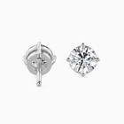 Diamond Stud Earrings 1 00 Ctw Lab Grown Vs1 Ef Round Igi Cert  14k White Gold