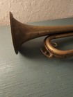 Antique Authentic 1920 s  30 s Brass Bugle-very Good