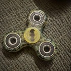 Special Edition Batman 3-arm Hand Fidget Spinner Toy  Green yellow  608 Bearing
