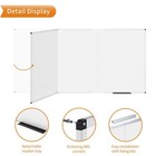 Viz-pro Large Magnetic Whiteboard foldable Dry Erase Board  96 X 48 Inches