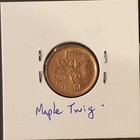 2006canada 1 Cent Km 490a  Queen Elizabeth Ii  obv  Maple Leaf  rev   2004c 