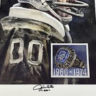 Jim Otto Poster Print Litho  Signed  Oakland Raiders W coa