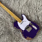 Vintage Custom Shop    52 Tl Electric Guitar Purple Metallic Heavy Relic Ash Body