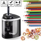 Automatic Electric Pencil Sharpener Helical Blade Fast Sharpen Home Office New