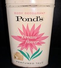 Pond s Dream Flower Perfumed Talc Body Deodorant Tin 1 5 Oz Half Full Vintage