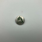 Dy Dolphin Lapel Hat Pin Unknown Not Sure 3 4  Silver Tone   Green   N1 