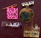 Vintage 1980 s New Kids On The Block Metal Charms Pins Mix 4 Pieces