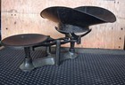 Antique Cast Iron Balance Scale W  Scoop Pan   Round Platform General Store