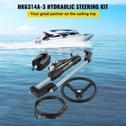Hk6400a-3 Hydraulic Outboard Boat Steering Kit Ho5114 14  Hoses 300hp Helm Pump