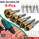 5pcs Hole Saw Tooth Kit Hss Drill Bit Set Cutting Tools For Metal Wood Alloy New