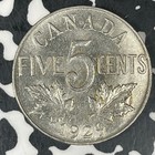 1929 Canada 5 Cents Lot c8109 Nice 