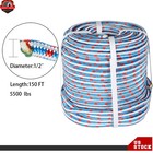 Arborist Tree  Rope 150  X 1 2inch16 Strand Braided Nylon Core Polyester