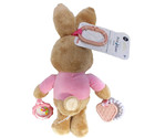 Peter Rabbit Pink Flopsy Plush Lovey Activity Toy Rattle Teether Mirror