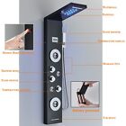 Stainless Steel Led Rain waterfall Shower Panel Tower System Massage Body Jets
