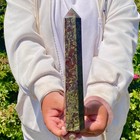 1 5lb Natural Dragon Blood Stone Column Quartz Crtal Obelisk Energy Healing